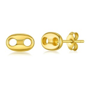 RMZ GOLD NYC 14k Gold Mariner Stud Earrings - 1 of 4