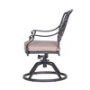 NicBex Set of 2 Outdoor Dining Chair,Modern Patio Dining Chairs with with Cushion,26 inch Aluminum Chairs Suitable for Patio,Garden,Gray Ivory - 4 of 4