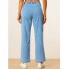 Allegra K Women's High Waist Casual Distressed Long Denim Pants - 4 of 4