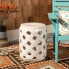 Betli Garden Stool - ACS4574 - Indoor/Outdoor - Creme - Safavieh - 2 of 4