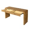 GlasFlength Side Table, Farmhouse Style Console Table with Two Drawers for Entryway, Hallway, Living Room, Brown, 55"*15.7"*30" - 2 of 4