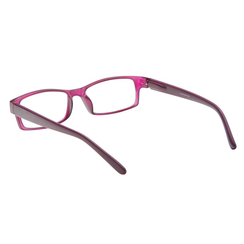 ICU Eyewear Los Angeles Rectangle Reading Glasses - Purple, 6 of 7