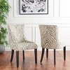 Lester 19" H Dining Chair With Nail Head Trim (Set of 2) - MCR4709 - Safavieh Couture - 2 of 4
