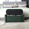 CAVINAS Upholstered Storage Ottoman Bench, End of Bed Bench with Foot Pads, Multi-Functional Entryway Bench for Bedroom or Living Room - 2 of 4