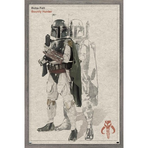 Trends International Star Wars: Saga - Boba Fett - Sketch Framed Wall Poster Prints - image 1 of 4