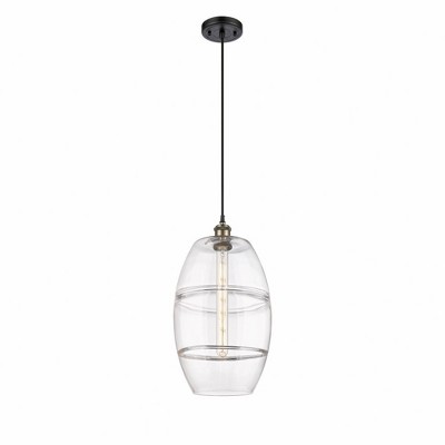 Vaz - 1 Light Cord Hung Mini Pendant In Industrial Style-18.5 Inches Tall and 10 Inches Wide