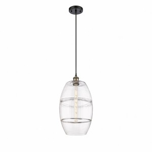 Vaz - 1 Light Cord Hung Mini Pendant In Industrial Style-18.5 Inches Tall and 10 Inches Wide - 1 of 1