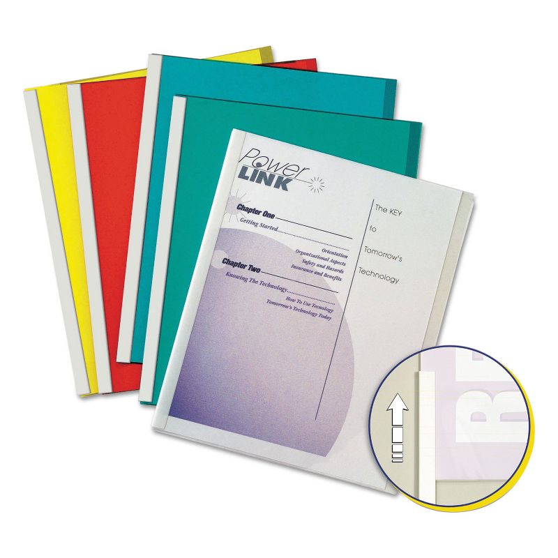 C-Line Report Covers with Binding Bars Vinyl Assorted 8 1/2 x 11 50/BX 32550, 3 of 4
