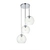 Elegant Lighting Baxter 3 Lights Chrome Pendant With Clear Glass - 3 of 4