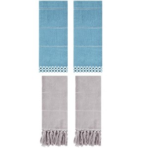 REGALWOVEN 4 Pcs Bathroom Hand Towel 14" x 30" - 1 of 4