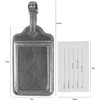 French Connection 4-Pack Premium Luggage Tags - Durable Faux Leather Travel ID Labels with Secure Buckle - 3 of 4