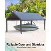 coucheta 13x20FT Portable Garage, Heavy Duty Carport Canopy with Reinforced Frame&Steel Poles&180 g PE Waterproof Canopy, for Boat, and Pickup Truck - 4 of 4