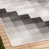 NICOLE MILLER NEW YORK Patio Country Ombre Chevron Indoor Outdoor Area Rug - 2 of 4