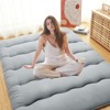 Japanese Futon Floor Mattress, 3 '' Thicken Futon, Portable & Foldable Tatami Mat for Camping Dormitory Yoga Sleep Nap Meditation - 3 of 4