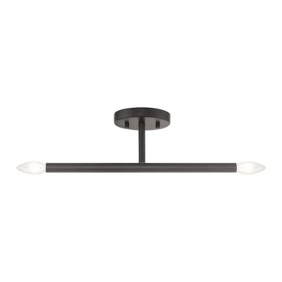 Livex Lighting Copenhagen 2 - Light Semi-Flush Mount in  Bronze