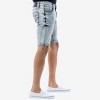 X RAY Slim Jean Shorts for Men, Men's Stretch Casual Denim Shorts Slim Fit, Distressed, Rolled Up Cuff Bermuda Short - 3 of 4