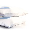 Deny Designs Standard April Lane Art Block Blue Monogram D Microfiber Printed Pillow Sham - 3 of 3
