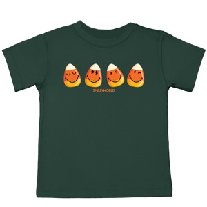SmileyWorld Candy Corn Smiles - Youth Short Sleeve Graphic T-Shirt and Toddler Short Sleeve Graphic T-Shirt - 1 of 4