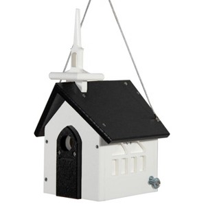 JCs Wildlife Chirping Church Wren and Chickadee Birdhouse - Cute Chapel Style with Predator Guard - 1 of 4