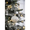 Gulches 4 in White Lantern Style Shatterproof Classic Glass Christmas Ball Ornaments Wedding Event Decor 6-Pack - 3 of 4