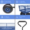 Anybear Heavy Duty Metal Garden Cart Steel Mesh Blue 300lbs Garden Cart - 2 of 4