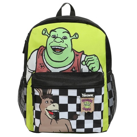 Рюкзак Shrek & Donkey Swamp & Checkered Backgrounds 16"