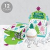 Big Dot of Happiness Merry and Bright Trees - Treat Box Party Favors - Colorful Whimsical Christmas Party Goodie Gable Boxes - Set of 12 - 3 of 4