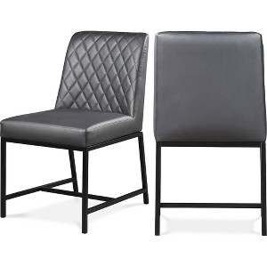 Meridian Furniture,Bryce Vegan Leather Dining Chair, Set of 2 - 1 of 4