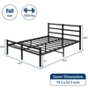 Lusimo 14 Inch Metal Slat Support Bed Frame Platform Bed with Headboard and Footboard Twin/Full/Queen/King - 3 of 4