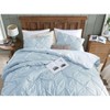 Swift Home | Striped Pintuck 3-Piece Comforter Set - 3 of 4