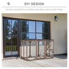 Akoasm 71 Inch Wooden Cat House & Shelter With Platforms, Large Enter Door, Protection Asphalt Roof Outdoor-Gray - 4 of 4