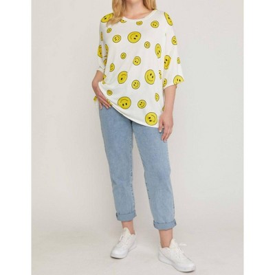 Women's Happy Face Top - Plus - entro