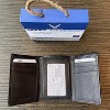 Officially Licensed "US Air Force" Medallion Genuine Leather Classic Handmade Wallet - Trifold Black - 2 of 2