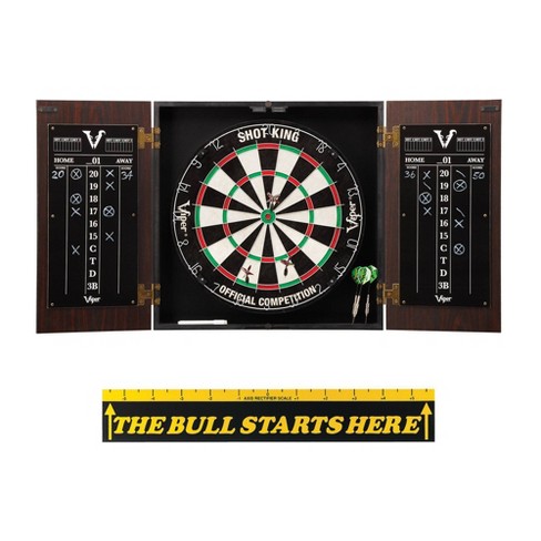 gas materiaal Medaille Viper Stadium Cabinet With Shot King Sisal Dartboard Throw Line Marker :  Target