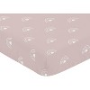 Sweet Jojo Designs Girl Baby Fitted Crib Sheet Boho Rainbow Pink and White - 3 of 4