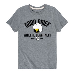 Boys' - Peanuts - Woodstock Good Grief Ath Dept Short Sleeve Graphic T-Shirt - 1 of 4