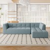 112.2*74" Modular Modular Combination Living Room Sofa Set, Modern Minimalist Sofa, Living Room Upholstered Sofa Bed, Bedroom - 2 of 4