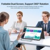 UPERFECT 15.6" Dual-Screen Portable Monitor 1080P HDR, Auto-Rotate Folding Laptop Extender with USB-C & HDMI for Business & Gaming No Driver Needed - 3 of 4