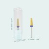Unique Bargains Tungsten Steel Nail Drill Bits M Medium Teeth Gold Tone 1 Pc - 4 of 4