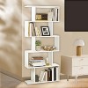 5-Tier Bookshelf, S-Shaped Bookcase, Storage Display Shelf, Freestanding Room Divider, for Home Office, Living Room, Bedroom - 2 of 4
