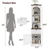 69" Tall Storage Cabinet, Narrow Arched Freestanding Tower Cabinet - 2 of 4