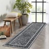 Machine Washable 2x6 Runner Rug for Hallways Non-Slip Backing Carpet Boho Floral Soft Stain Resistant Rugs for Kitchen Entryway Laundry - 2 of 4