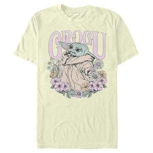 Men's Star Wars The Mandalorian Grogu Flower Child T-Shirt - 1 of 4
