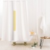 Deny Designs April Lane Art Block Monogram Shower Curtain - 2 of 3