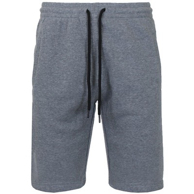 Galaxy By Harvic Men's Classic Jogger Lounge Shorts - Heather Grey, Small