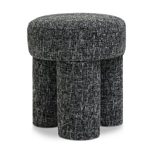 Meridian Furniture,Larson Polyester Fabric Ottoman/Stool - 1 of 4