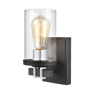 Elk Home Holdfast 1 - Light Wall Light in  Charcoal - 1 of 2