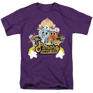 Amazing World Of Gumball Elmore Junior High Adult T-Shirt - 1 of 4