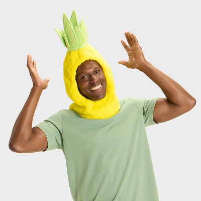 Adult Snood Pineapple Halloween Costume Headwear - Hyde and EEK! Boutique™ Green/Yellow