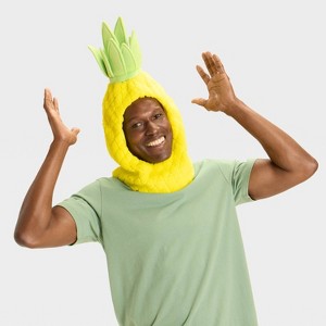 Adult Snood Pineapple Halloween Costume Headwear - Hyde and EEK! Boutique™ Green/Yellow - 1 of 3